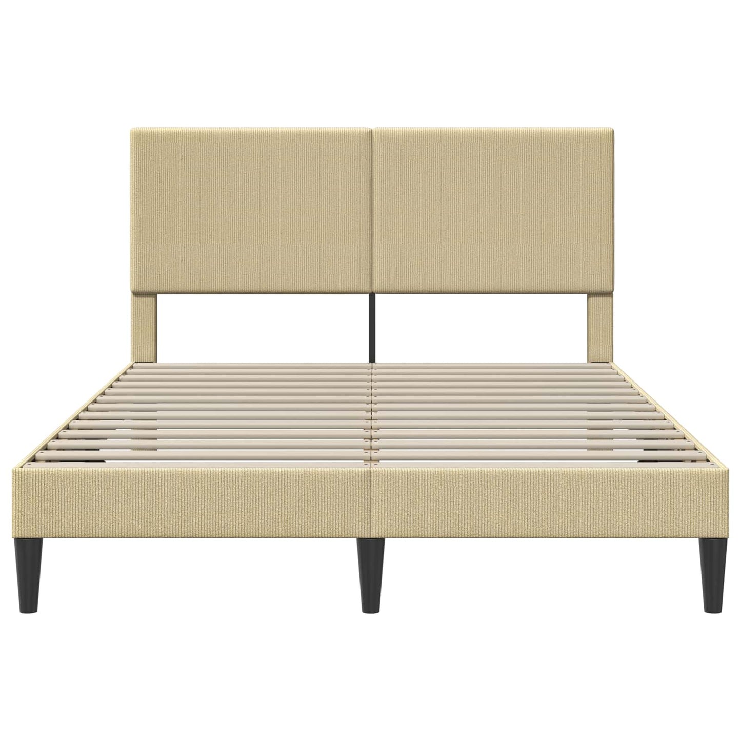 Bedframe Lichtgroen Grijs 120 x 200 cm Katoen Stof