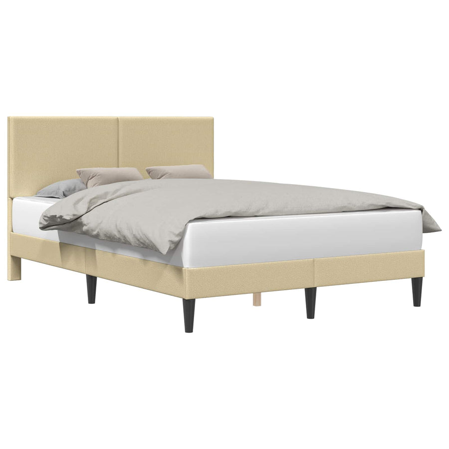 Bedframe Lichtgroen Grijs 160 x 200 cm Katoen Stof