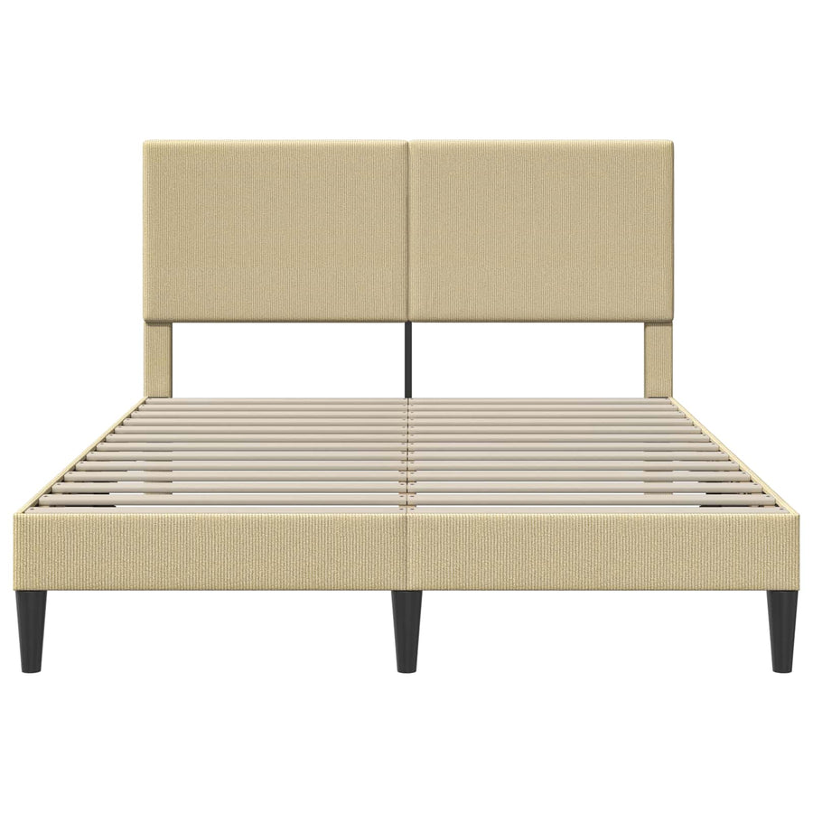 Bedframe Lichtgroen Grijs 160 x 200 cm Katoen Stof