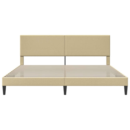 Bedframe Lichtgroen Grijs 180 x 200 cm Katoen Stof