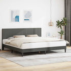 Bedframe 200x200 cm donkergrijs corduroy