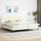 Bedframe 200x200 cm crèmekleurig