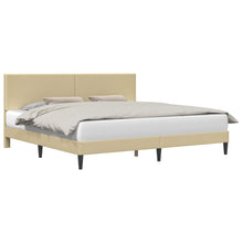 Bedframe Lichtgroen Grijs 200 x 200 cm Katoen Stof