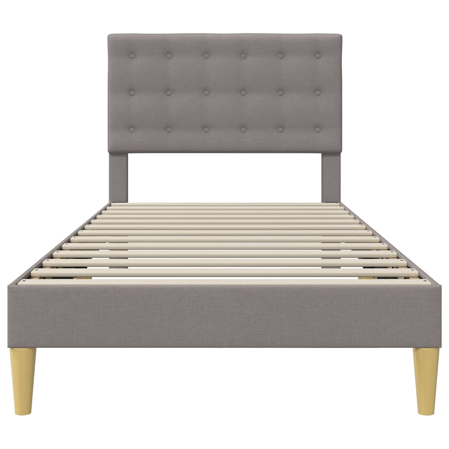 Bedframe met hoofdeinde Taupe 80 x 200 cm Stof