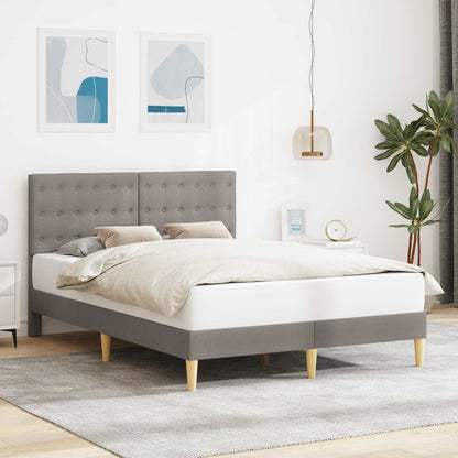 Bedframe met hoofdeinde Taupe 120 x 200 cm Stof