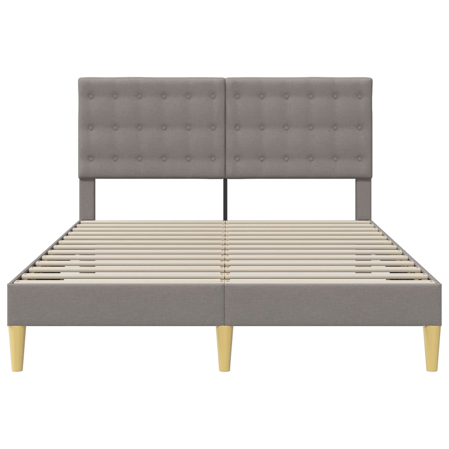Bedframe met hoofdeinde Taupe 120 x 200 cm Stof
