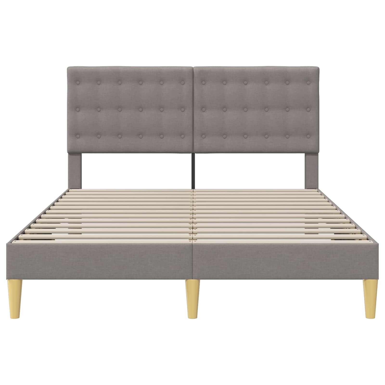 Bedframe met hoofdeinde Taupe 120 x 200 cm Stof
