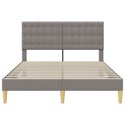 Bedframe met hoofdeinde Taupe 120 x 200 cm Stof