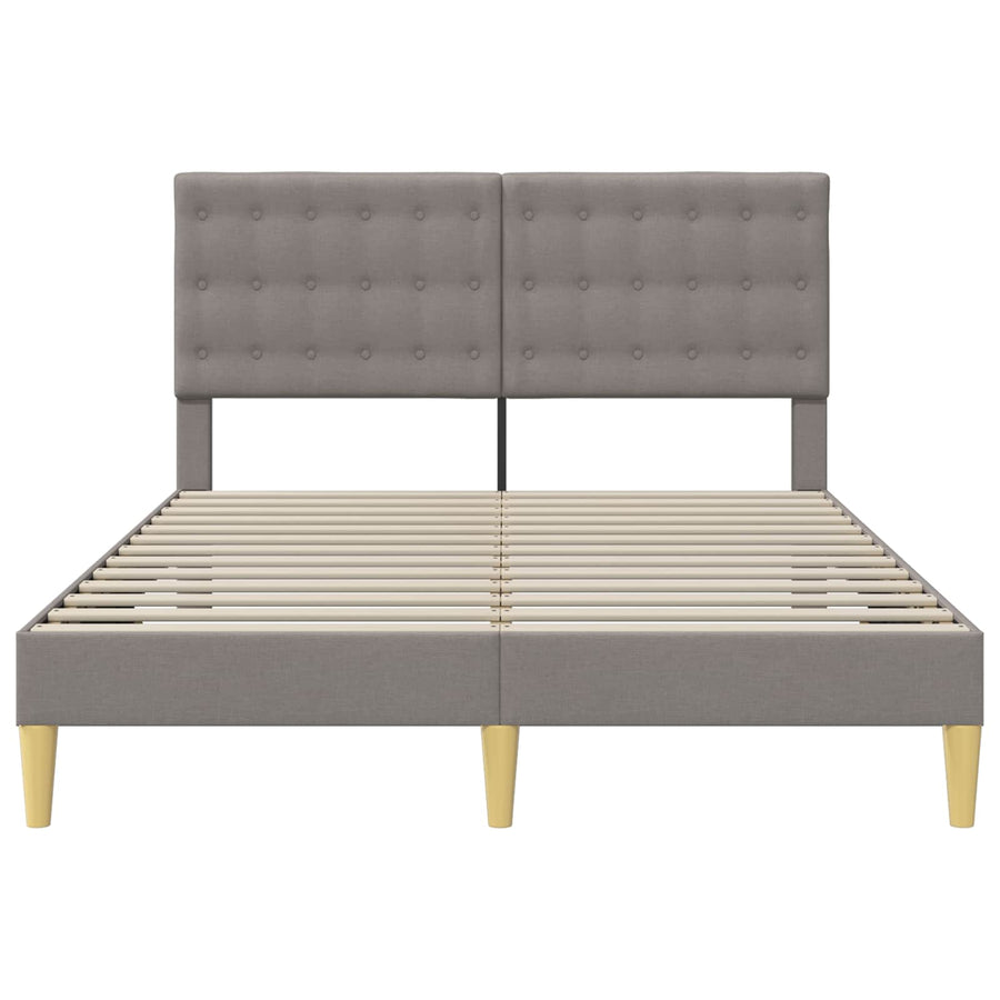 Bedframe met hoofdeinde Taupe 120 x 200 cm Stof