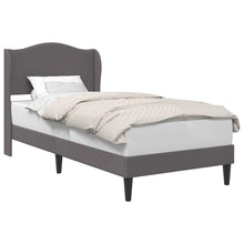 Bedframe met hoofdeinde Grijs 80 x 200 cm Kunstleer
