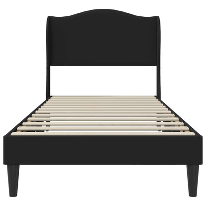 Bedframe met hoofdeinde Zwart 80 x 200 cm Kunstleer