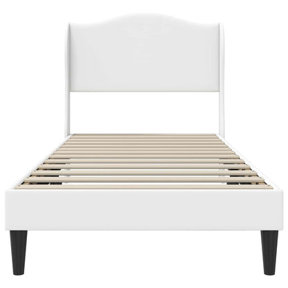 Bedframe met hoofdeinde Wit 80 x 200 cm Kunstleer