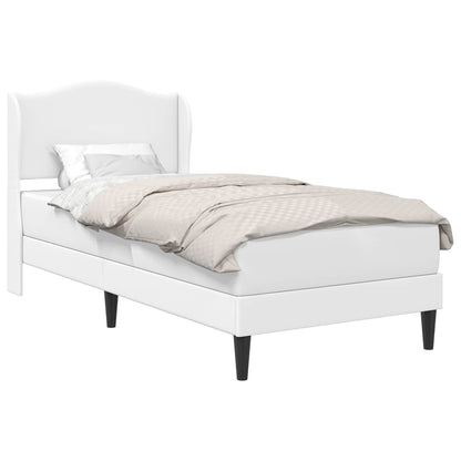 Bedframe met hoofdeinde Wit 90 x 200 cm Kunstleer