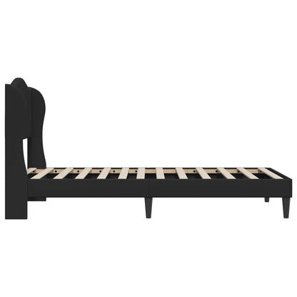 Bedframe met hoofdeinde Zwart 100 x 200 cm Kunstleer