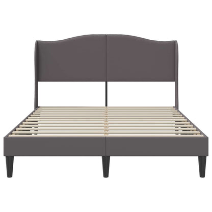 Bedframe met hoofdeinde Grijs 120 x 190 cm Kunstleer