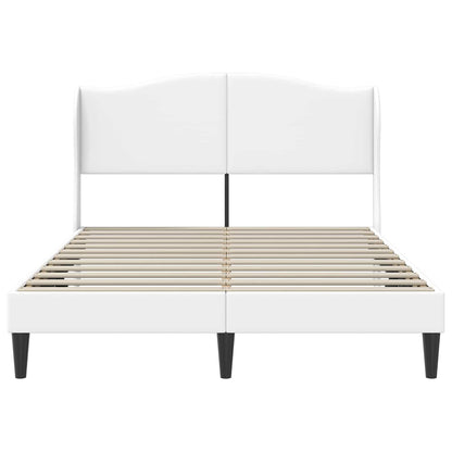 Bedframe met hoofdeinde Wit 120 x 190 cm Kunstleer