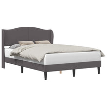 Bedframe met hoofdeinde Grijs 160 x 200 cm Kunstleer