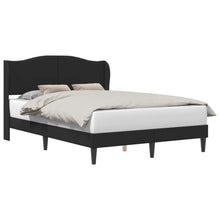 Bedframe met hoofdeinde Zwart 160 x 200 cm Kunstleer