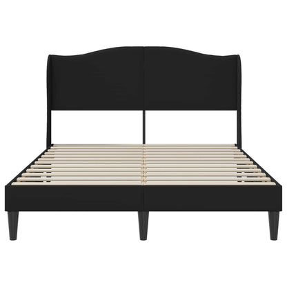 Bedframe met hoofdeinde Zwart 160 x 200 cm Kunstleer