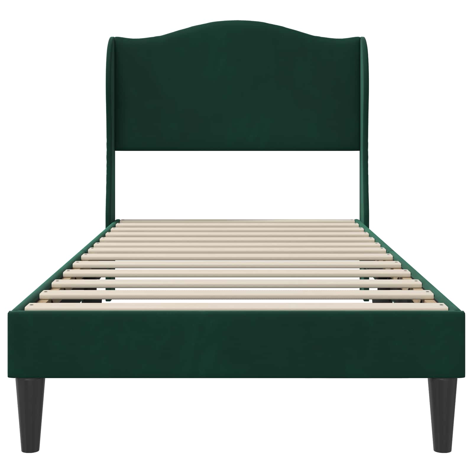Bedframe met hoofdeinde Donkergroen 80 x 200 cm Fluweel