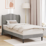 Bedframe 100x200 cm lichtgrijs fluweel