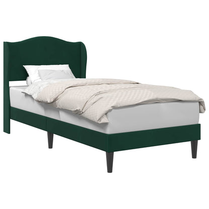 Bedframe met hoofdeinde Donkergroen 100 x 200 cm Fluweel