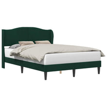 Bedframe met hoofdeinde Donkergroen 160 x 200 cm Fluweel