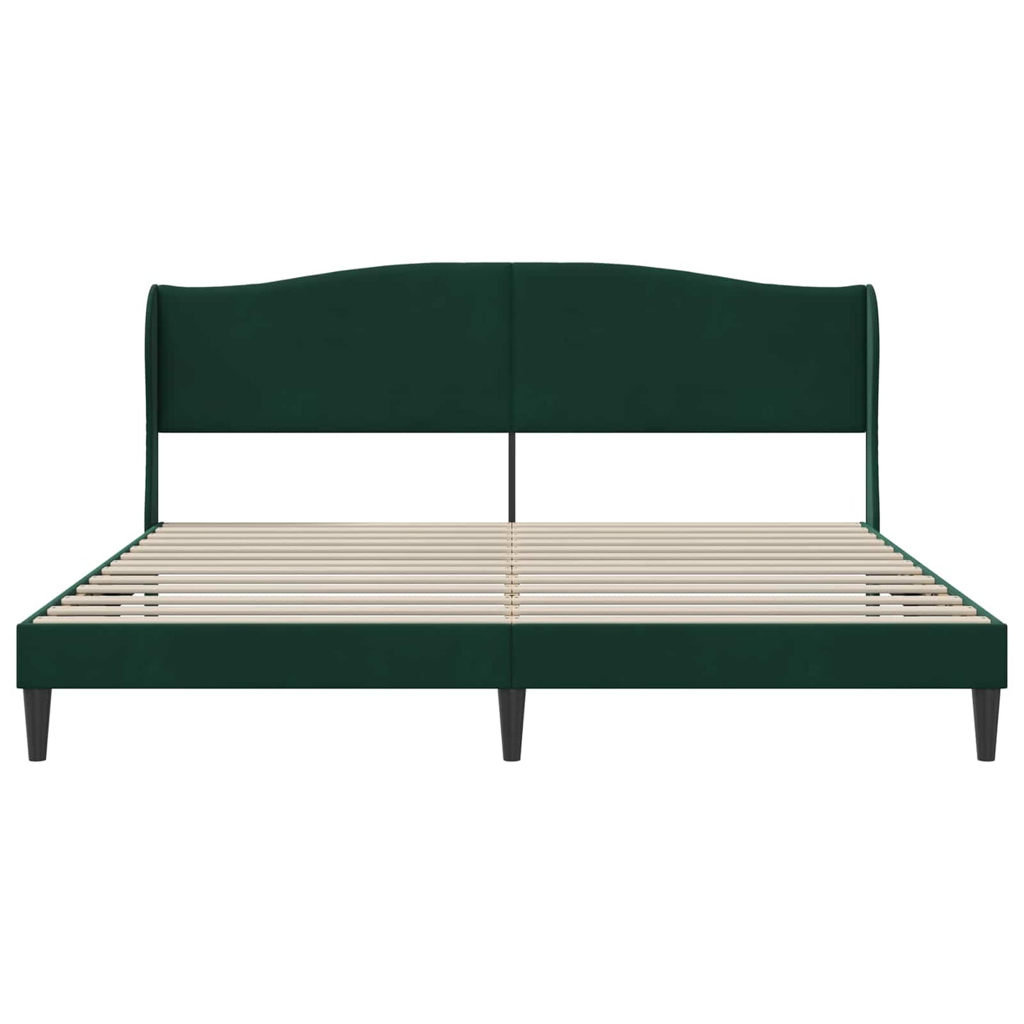 Bedframe met hoofdeinde Donkergroen 180 x 200 cm Fluweel