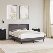 Bedframe grijs 140x190 cm kunstleer met LED