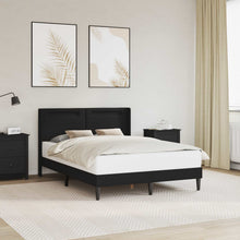 Bedframe met LED-stripverlichting Zwart 160 x 200 cm Kunstleer