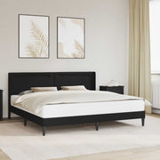 Bedframe 180x200 cm zwart kunstleer met LED