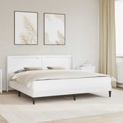 Bedframe 180x200 cm wit kunstleer met LED
