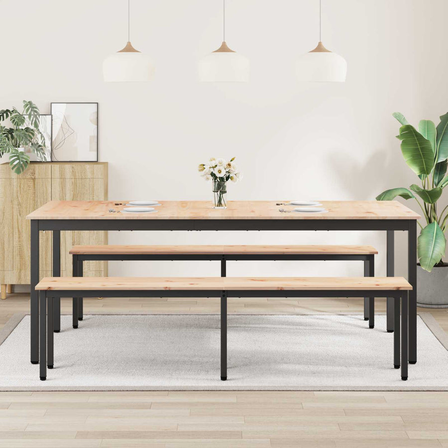 Eettafel Naturel 200 x 100 x 75 cm Massief grenenhout