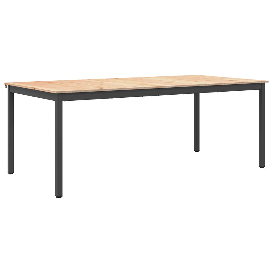 Eettafel Naturel 200 x 100 x 75 cm Massief grenenhout