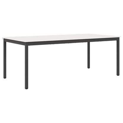 Eettafel Wit 200 x 100 x 75 cm Massief grenenhout