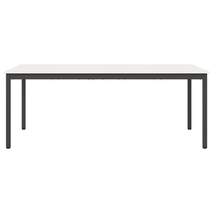 Eettafel Wit 200 x 100 x 75 cm Massief grenenhout