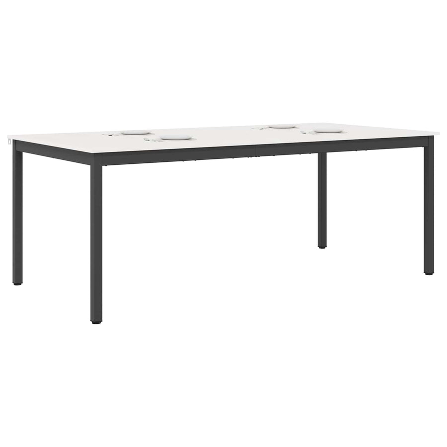 Eettafel Wit 200 x 100 x 75 cm Massief grenenhout