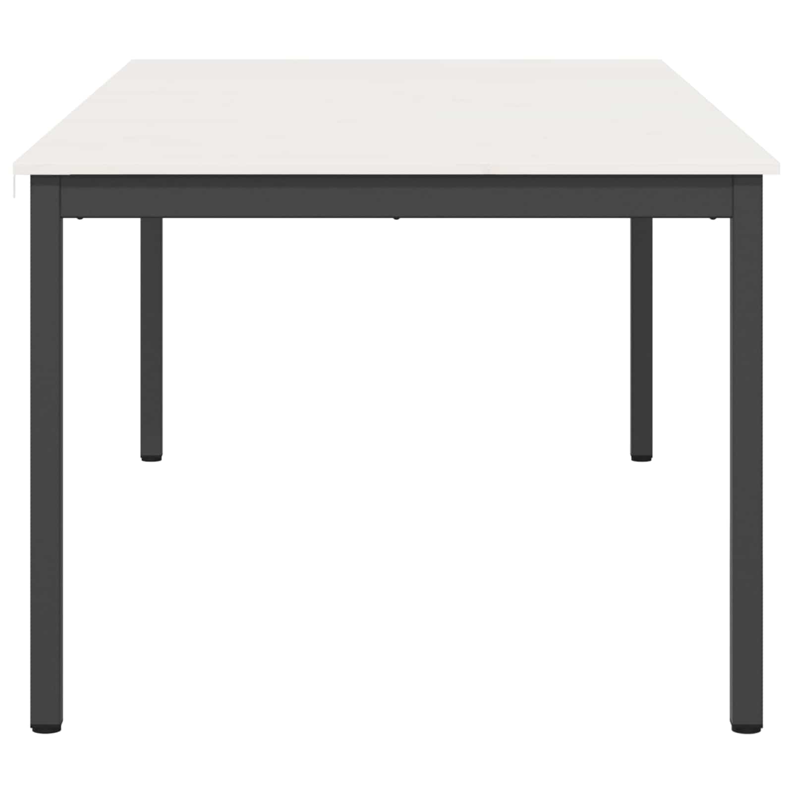 Eettafel Wit 200 x 100 x 75 cm Massief grenenhout