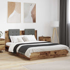 Bed Frame with Headboard Reclaimed Wood 150 x 200 cm Treated Wood