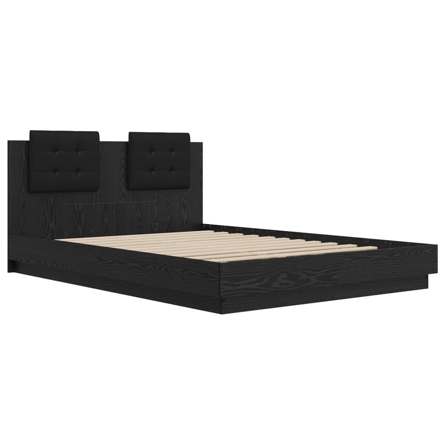 Bedframe met Hoofdeinde Oud Hout 140 x 200 cm Bewerkt hout