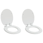 Toiletbril wit 44x38 cm MDF zacht sluitend
