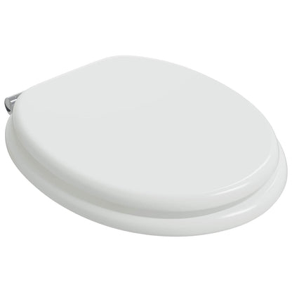 Toiletbril 2 pcs Wit 44 x 38 cm MDF-plaat