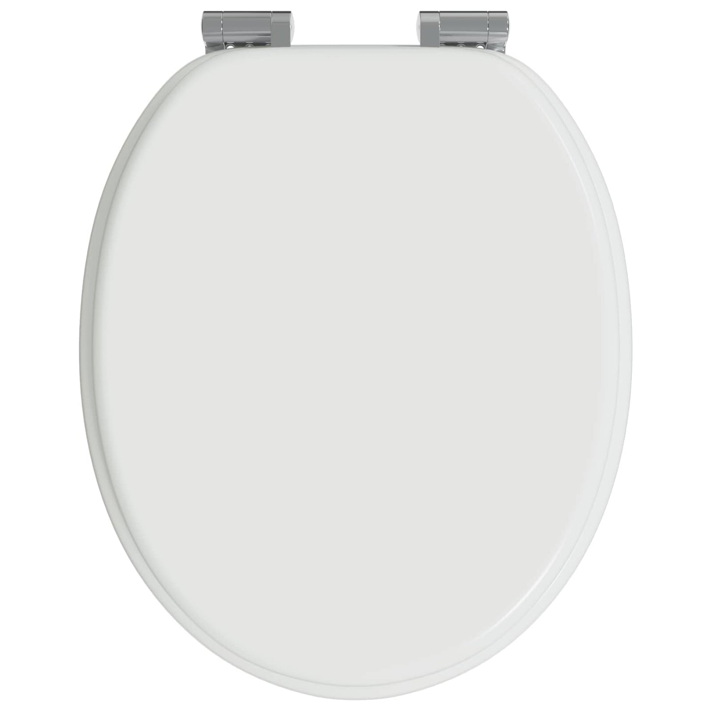 Toiletbril 2 pcs Wit 44 x 38 cm MDF-plaat