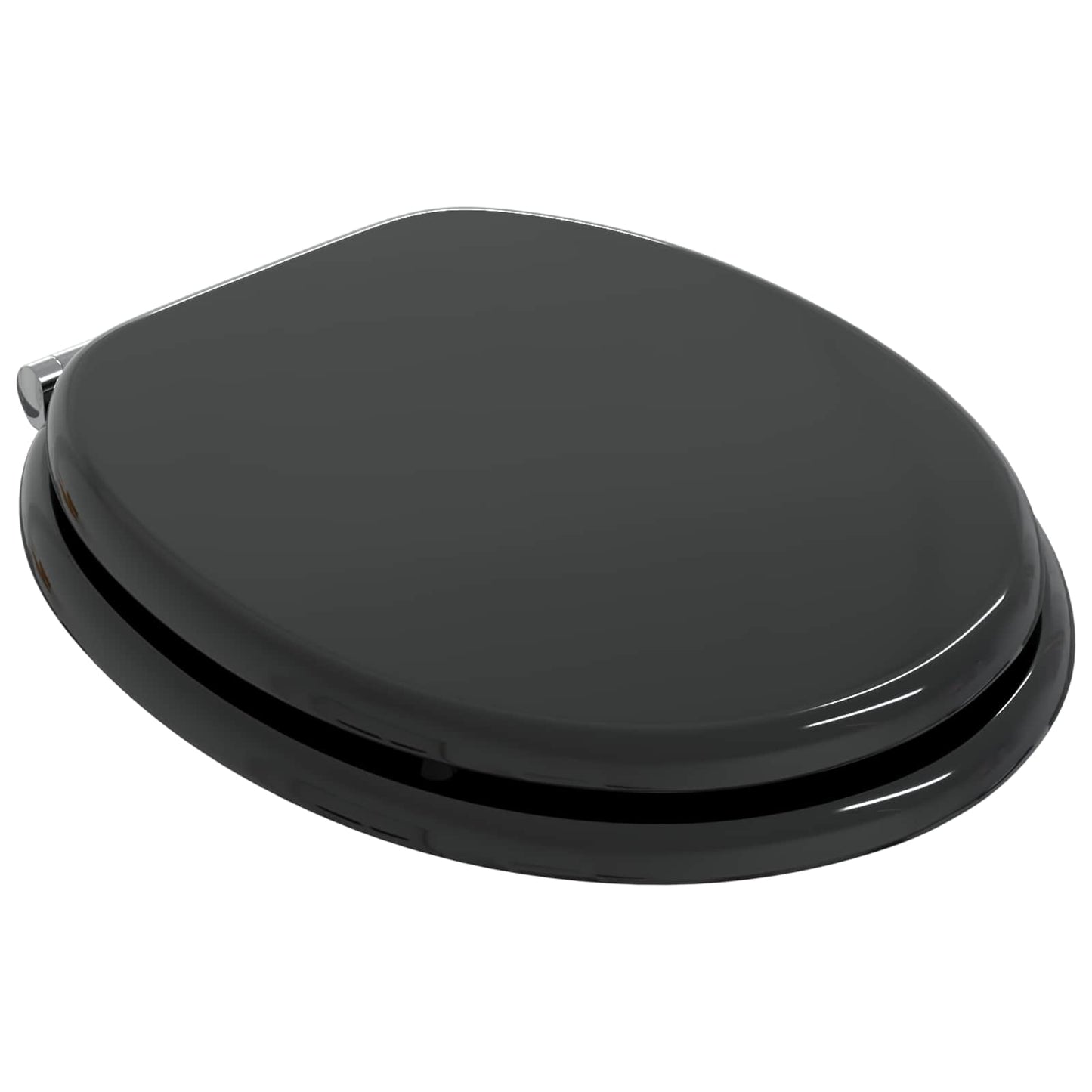 Toiletbril 2 pcs Zwart 44 x 38 cm MDF-plaat
