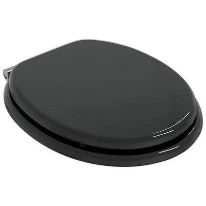 Toiletbril 2 pcs Zwart 44 x 38 cm MDF-plaat