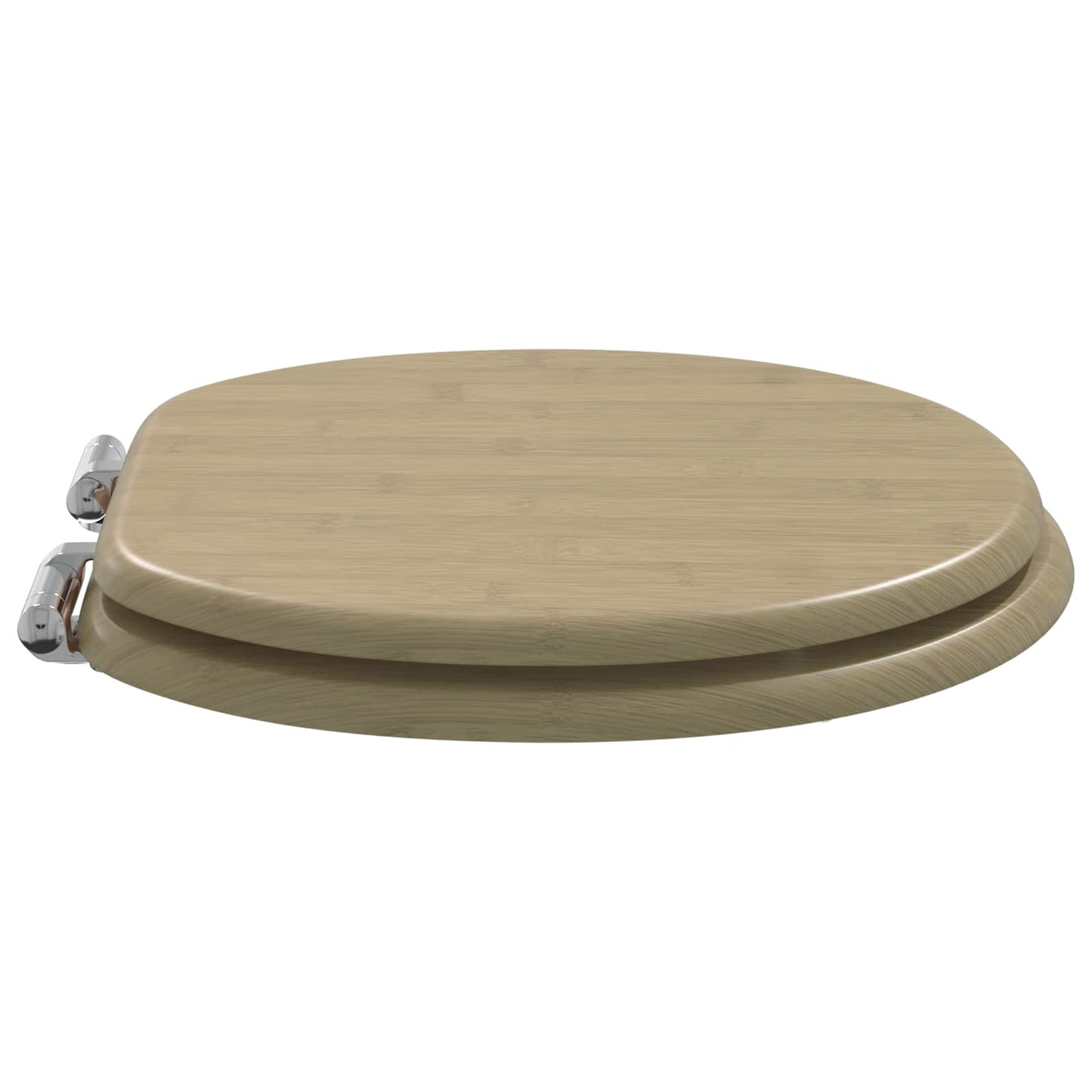 Toiletbril 2 pcs Lichte Bamboekleur 44 x 38 cm MDF-plaat