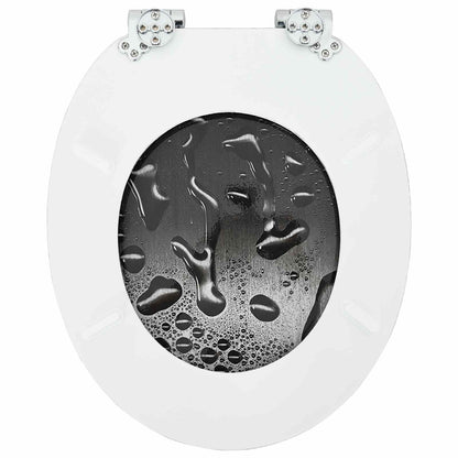 Toiletbril 2 pcs Grijs 44 x 38 cm MDF-plaat