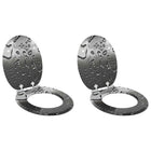 Soft close toilet seat 2 pcs Grey 44 x 38 cm MDF board