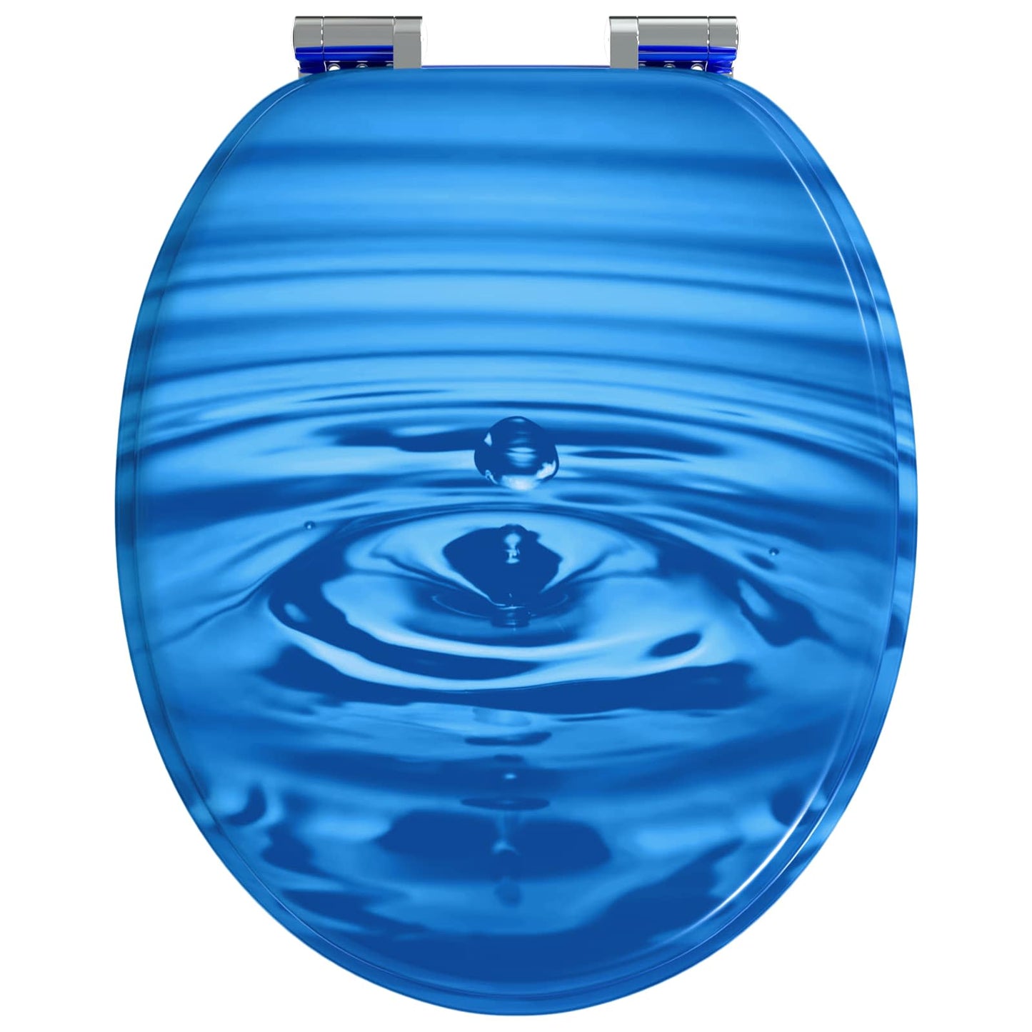 Toiletbril 2 pcs Blauwe Druppel 44 x 38 cm MDF-plaat