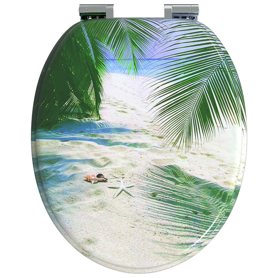 Toiletzitting 2 pcs Groen 43,8 x 37,8 cm MDF-plaat